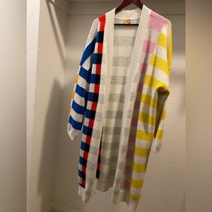 Lego x Target Multicolor Brick Striped Long Length Cardigan Sweater 3x